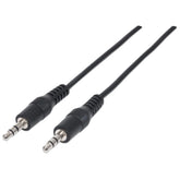 Cable auxiliar 3.5mm Macho a Macho Color Negro de 1.8m - 334594
